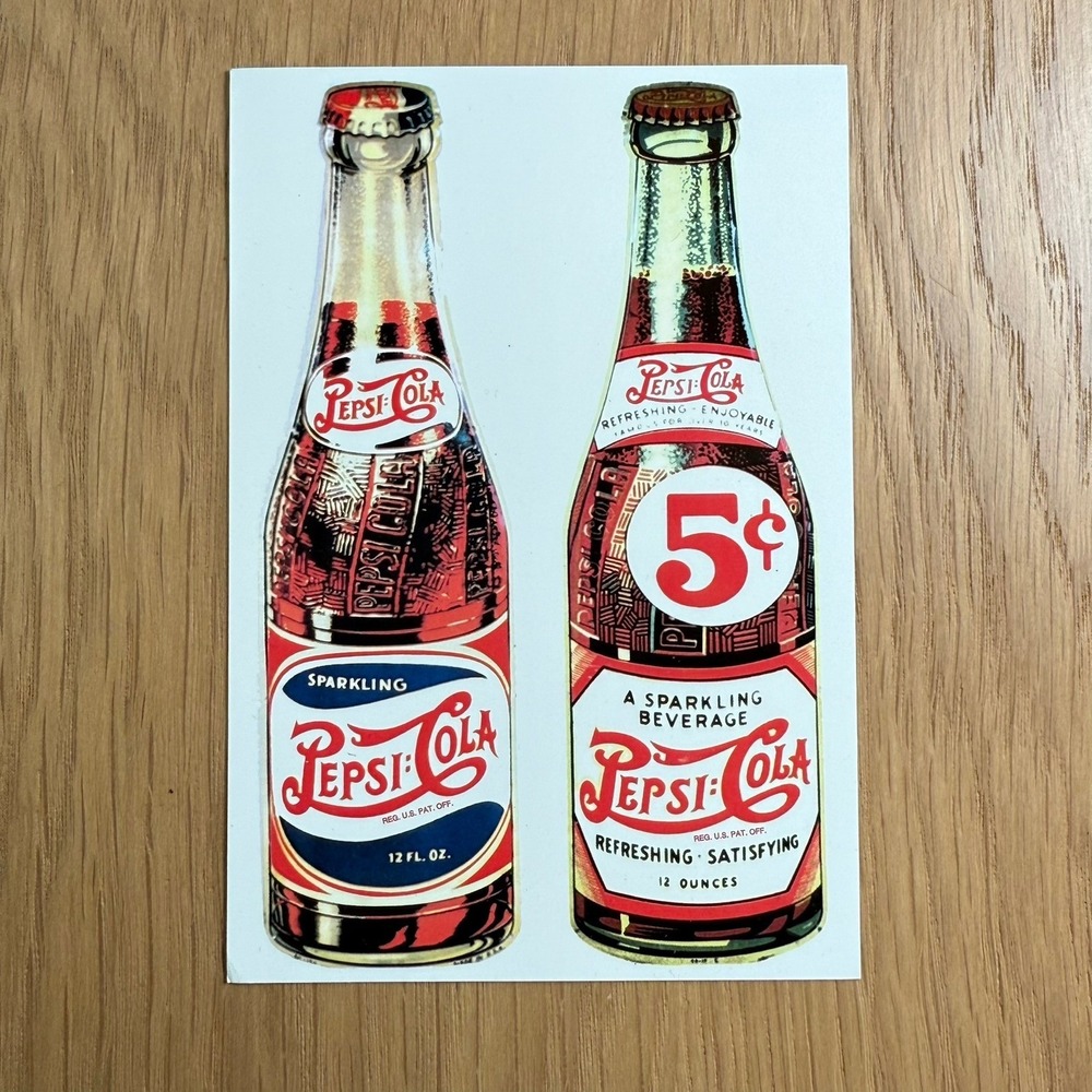Vintage 1997 Pepsi Cola Postcard Classico San Francisco Bottles Soda Pop Art